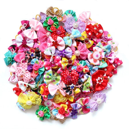 10PCS Christmas Hair Bows