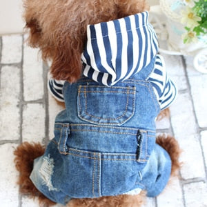 Denim Pet Jumpsuit