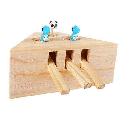 Cat Toy Solid Wood Interactive Toy