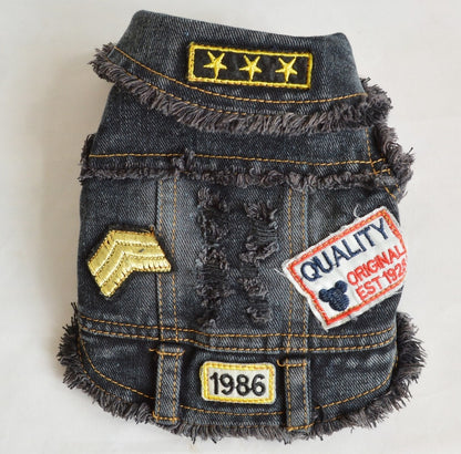 Pet Denim Vest