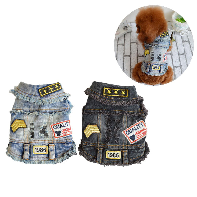 Pet Denim Vest