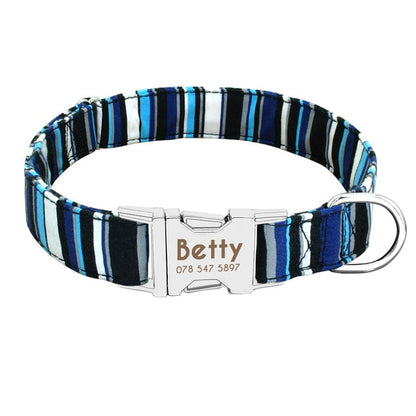 Personalised engraved dog collar