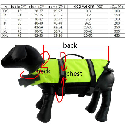 Hi visibility pet jacket