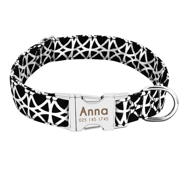 Personalised engraved dog collar