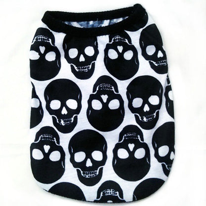 Skull print pet Costume