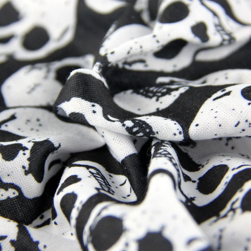 Skull print pet Costume