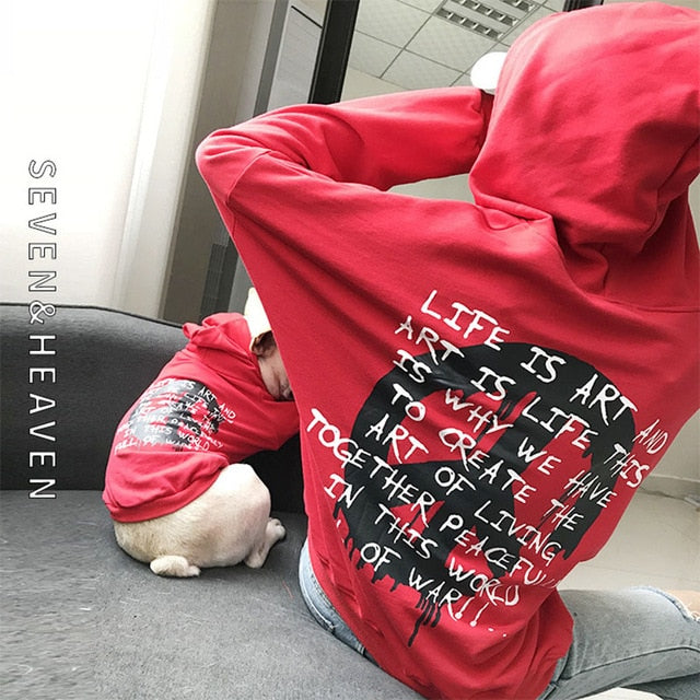 Cotton Hoodies Pet Owner set