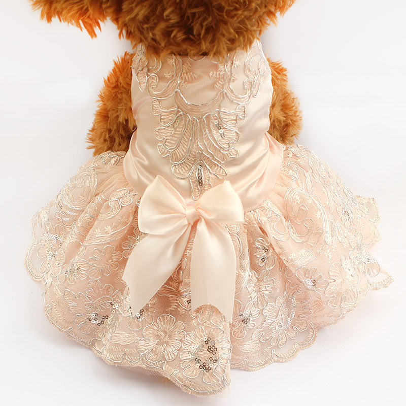 Lace dog dress