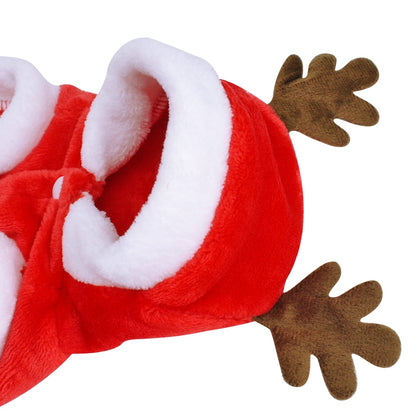 Christmas Pet santa reindeer Costume