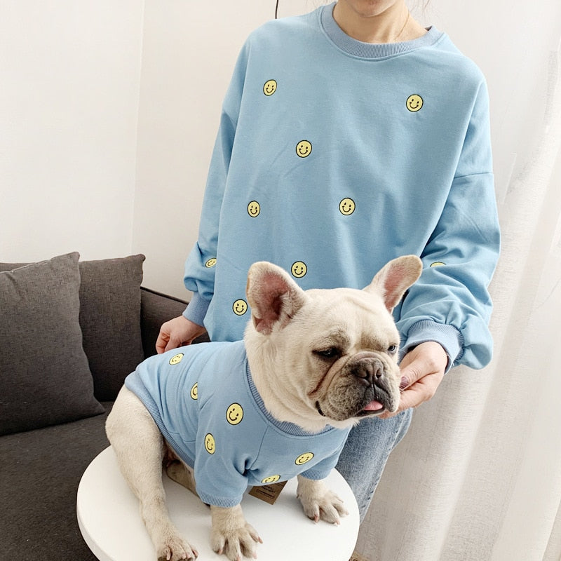 Smiley Face Matching Pet Owner Outfit