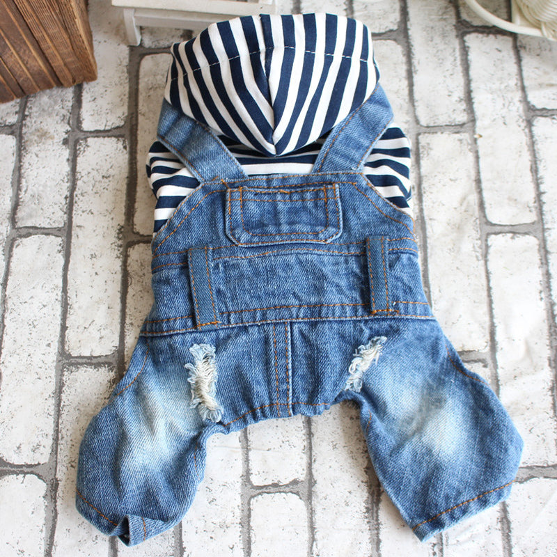 Denim Pet Jumpsuit