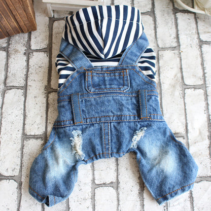 Denim Pet Jumpsuit