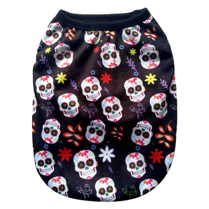 Skull print pet Costume