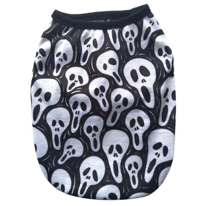 Skull print pet Costume