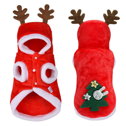 Christmas Pet santa reindeer Costume