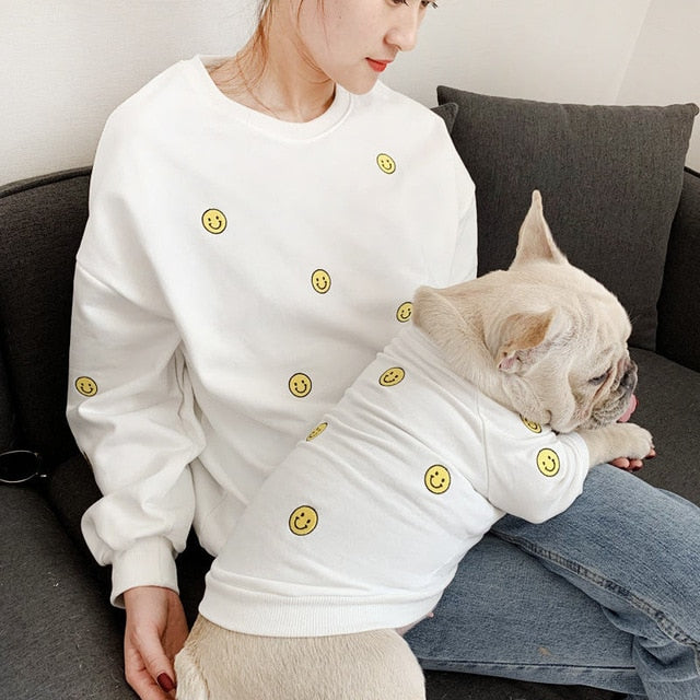 Smiley Face Matching Pet Owner Outfit