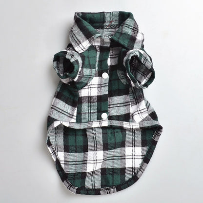 Plaid Pet Shirts