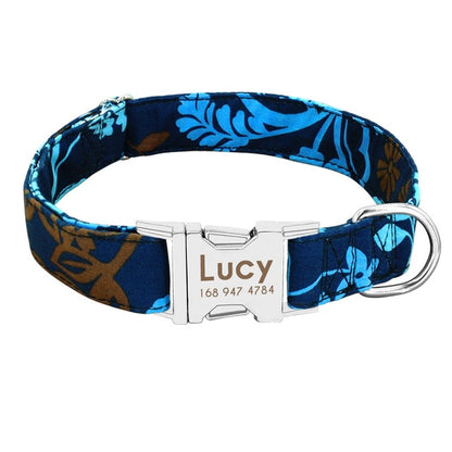 Personalised engraved dog collar