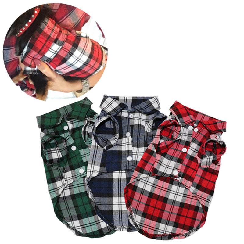 Plaid Pet Shirts