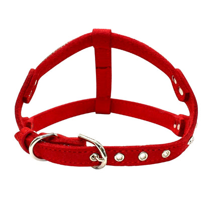 Suede bling harness