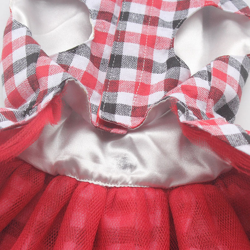 Fashion Plaid Dog Dresses