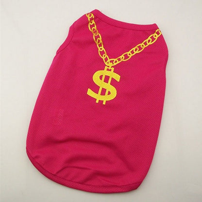 Dollar chain Pet T-shirt