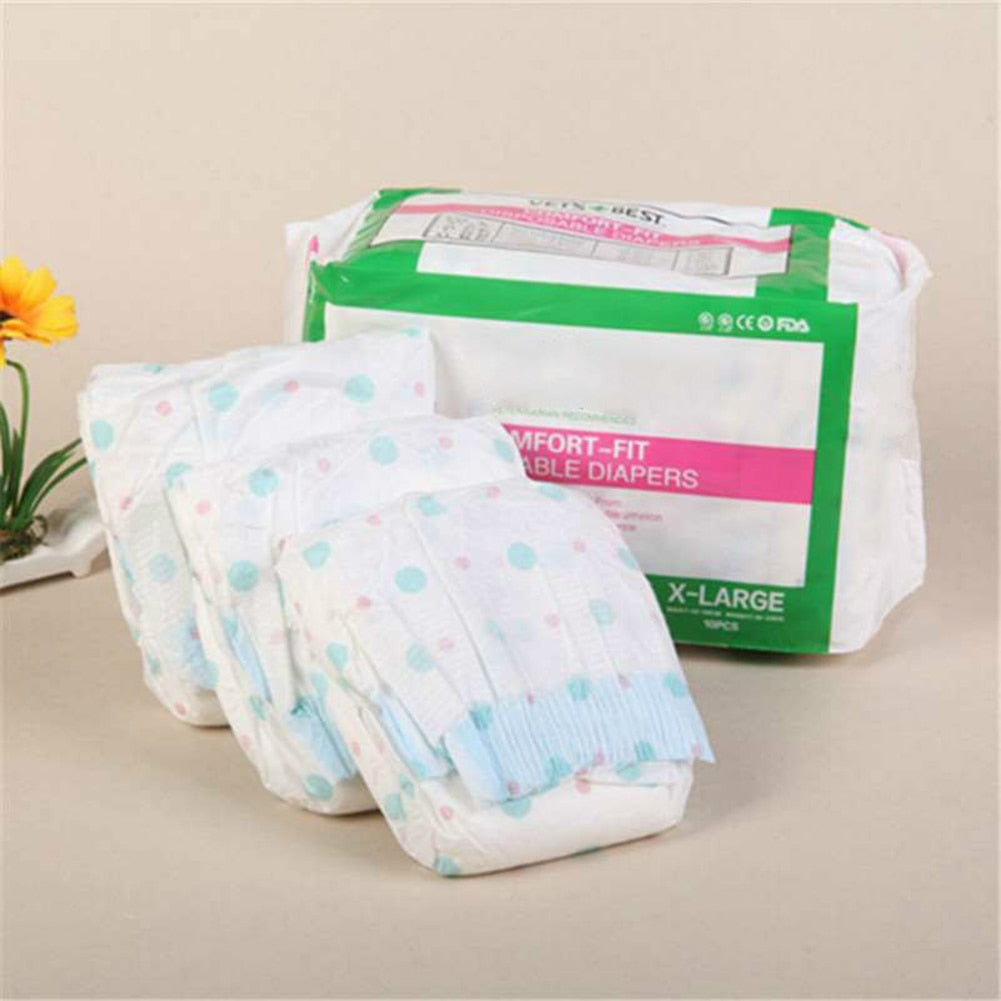 10Pcs Disposable Pet Sanitary Diaper