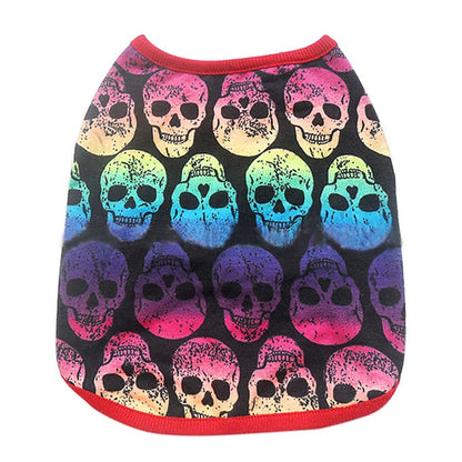 Skull print pet Costume