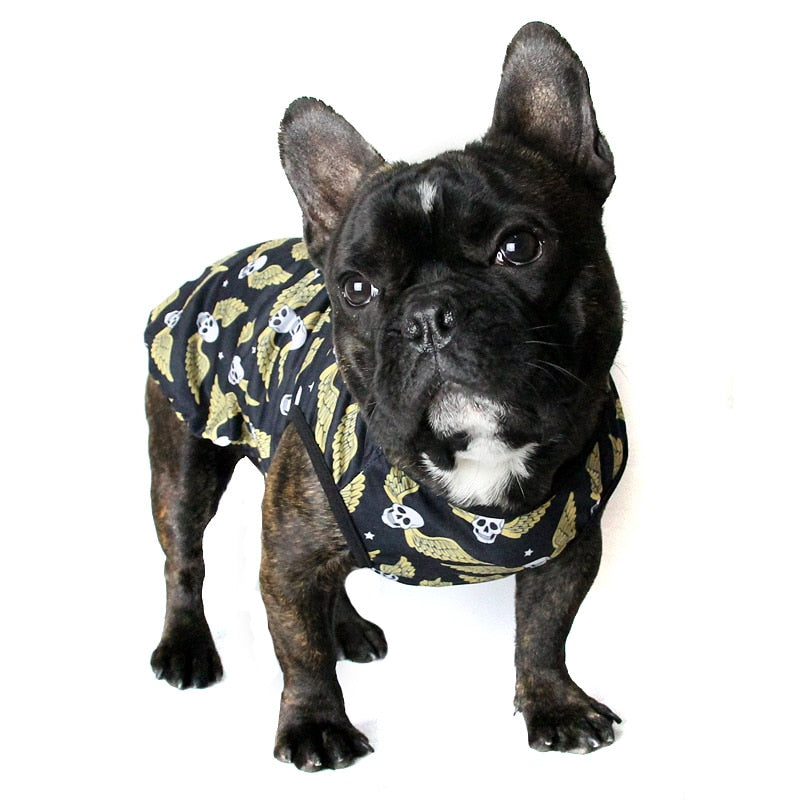 Skull print pet Costume