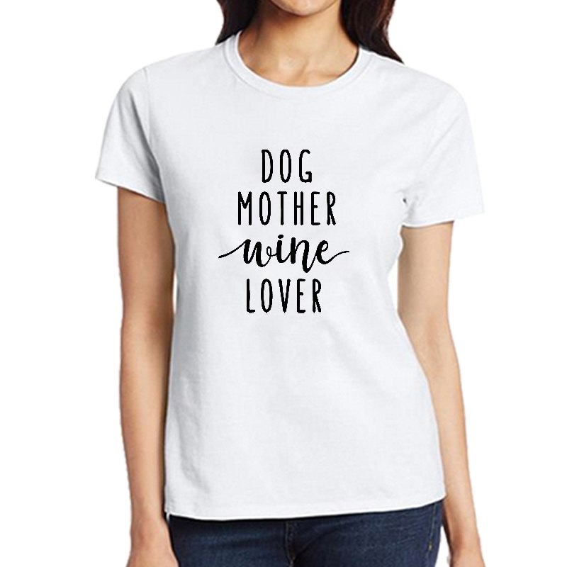 Dog Mother Wine Lover T-Shirt