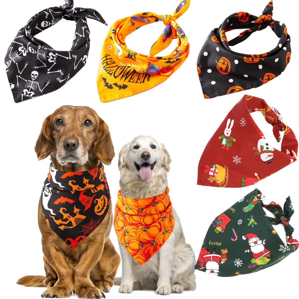 Halloween pet bandanas (5pcs)