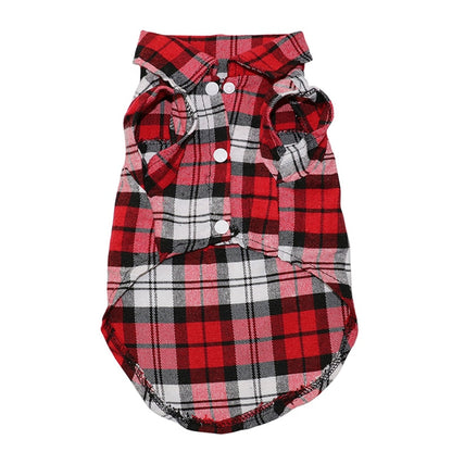 Plaid Pet Shirts