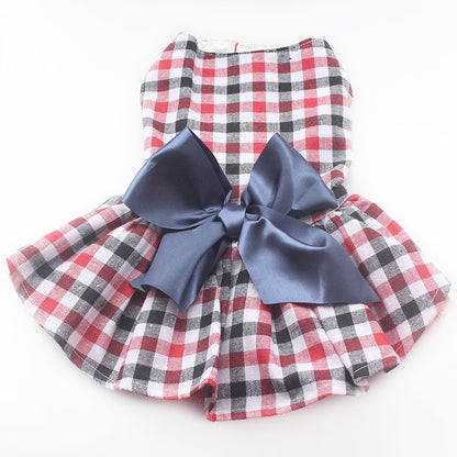 Fashion Plaid Dog Dresses