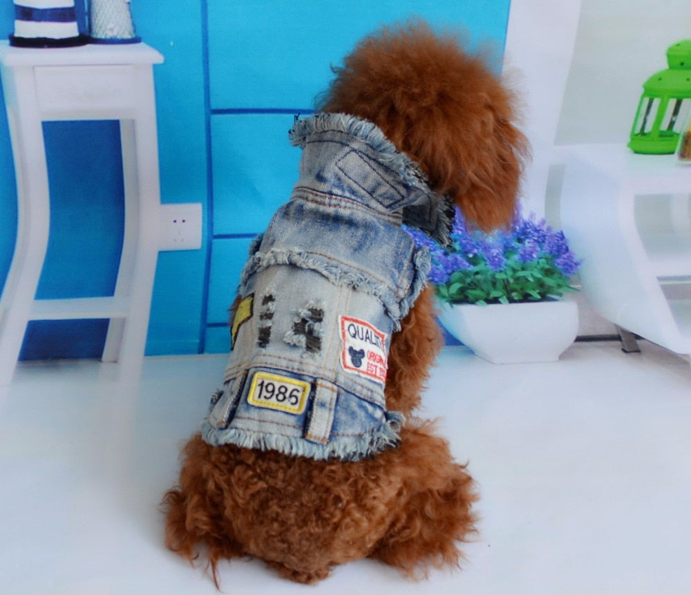 Pet Denim Vest