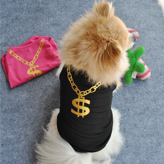 Dollar chain Pet T-shirt