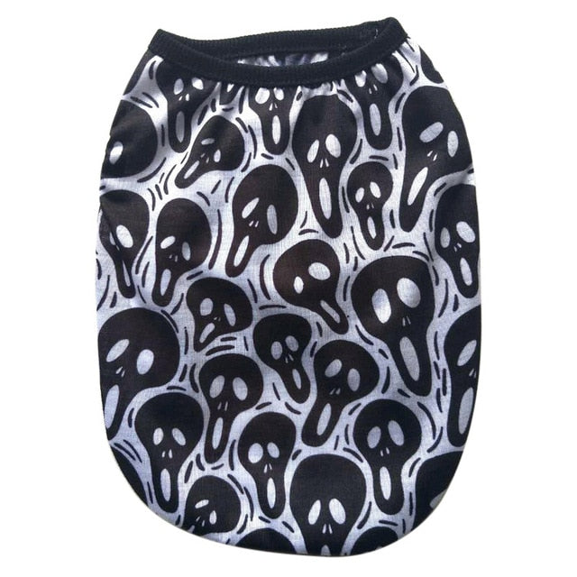 Skull print pet Costume