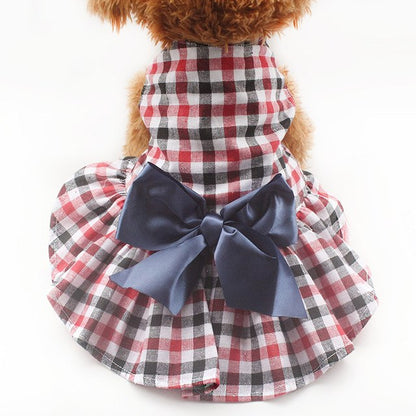 Fashion Plaid Dog Dresses