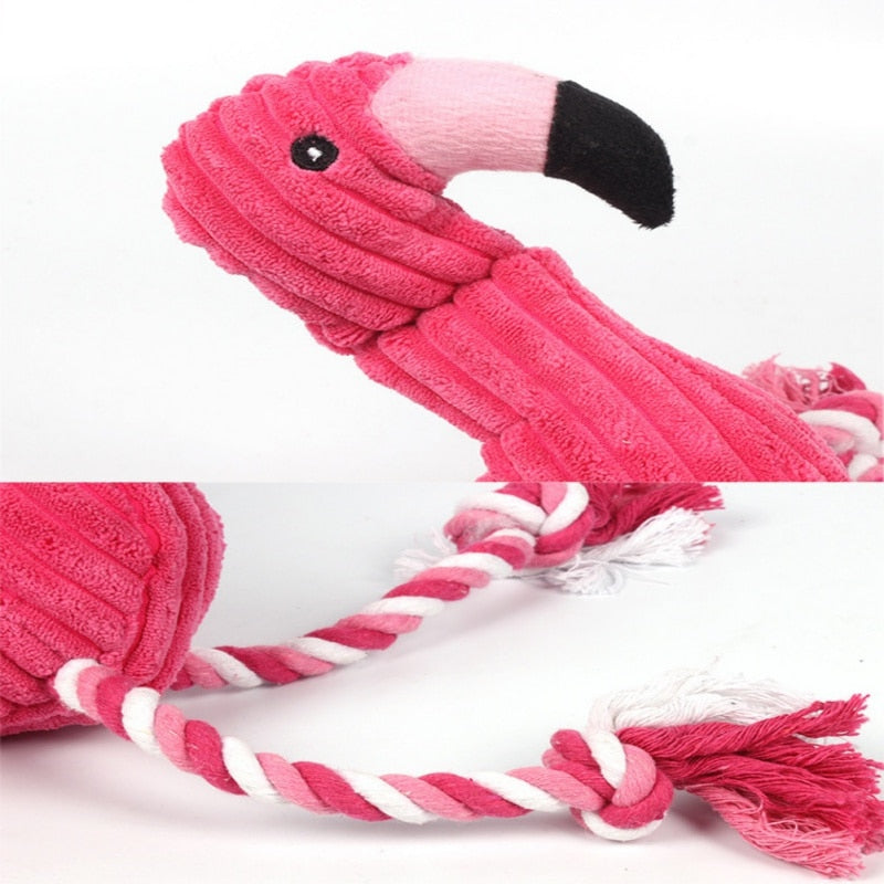 Pet Bite Chew Toy Flamingo