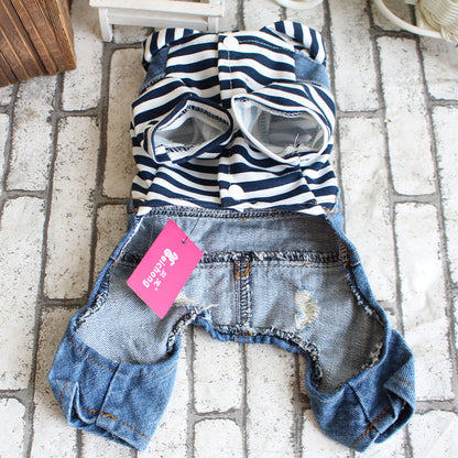 Denim Pet Jumpsuit