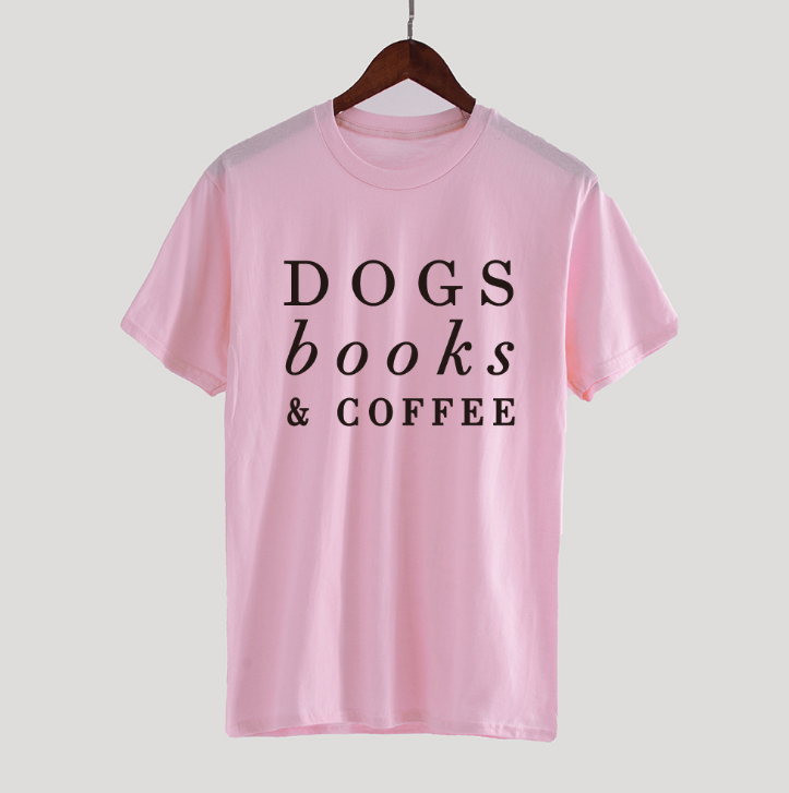 Dogs Books & Coffee T-Shirt