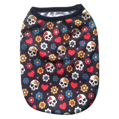 Skull print pet Costume