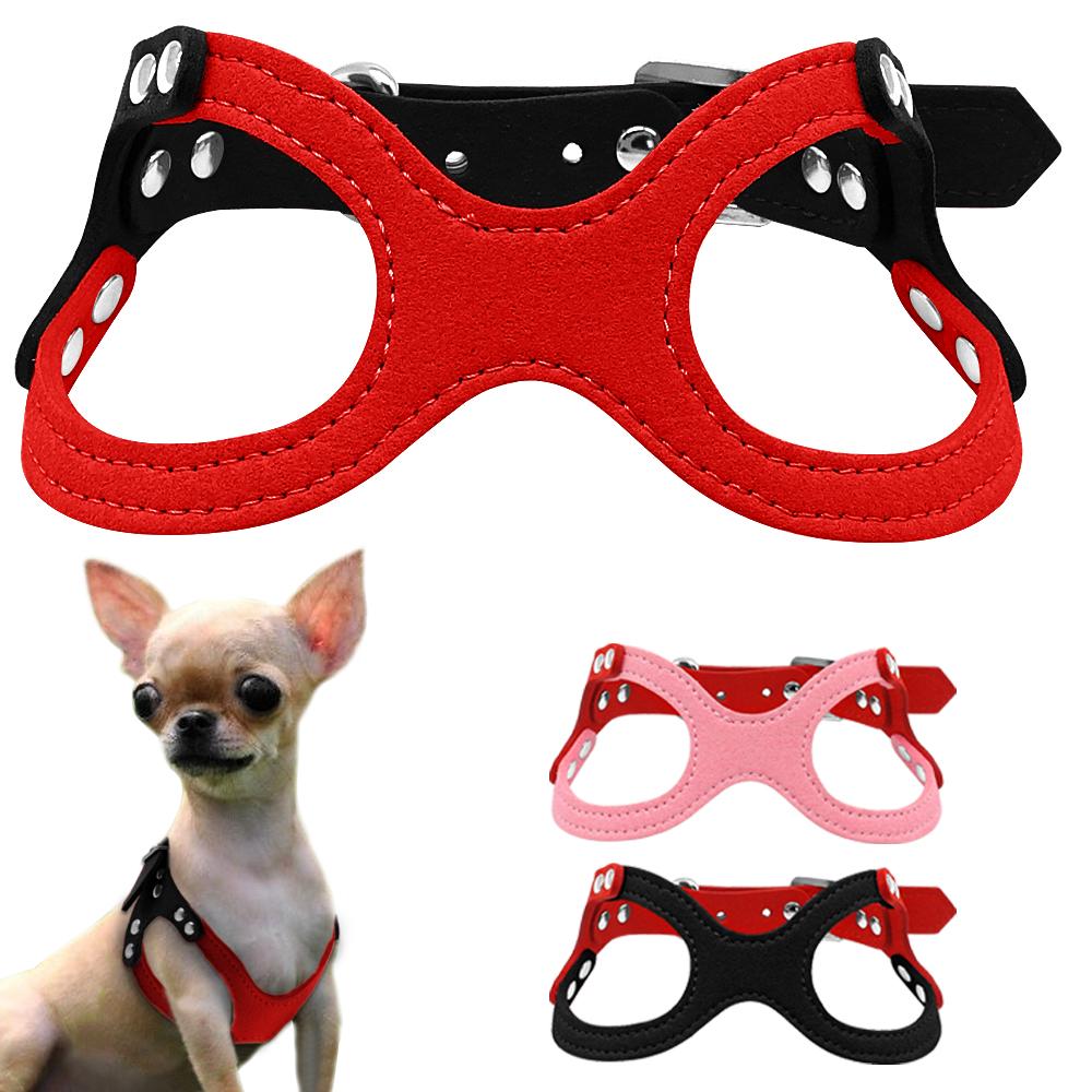 Soft Suede Small Dog Harness