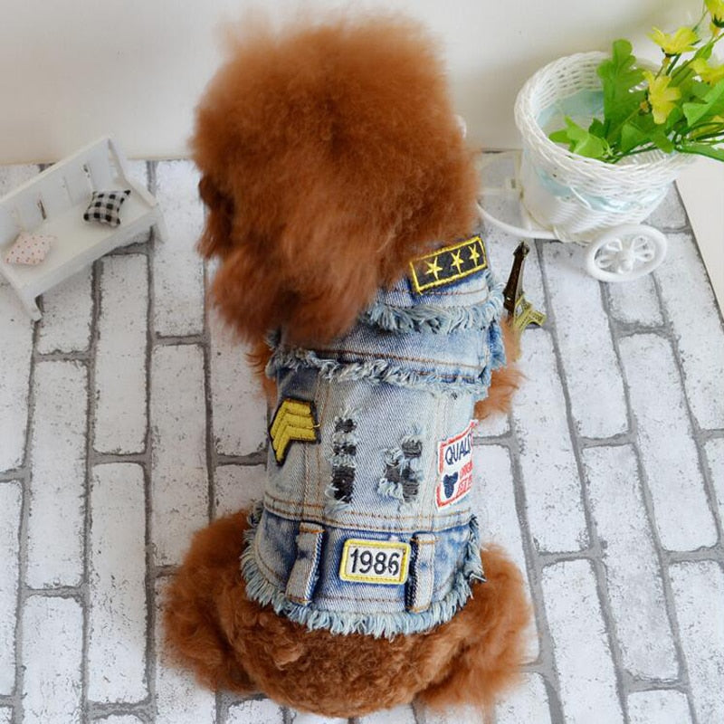 Pet Denim Vest