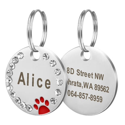 Custom Engraved Stainless Steel Pet ID Tag