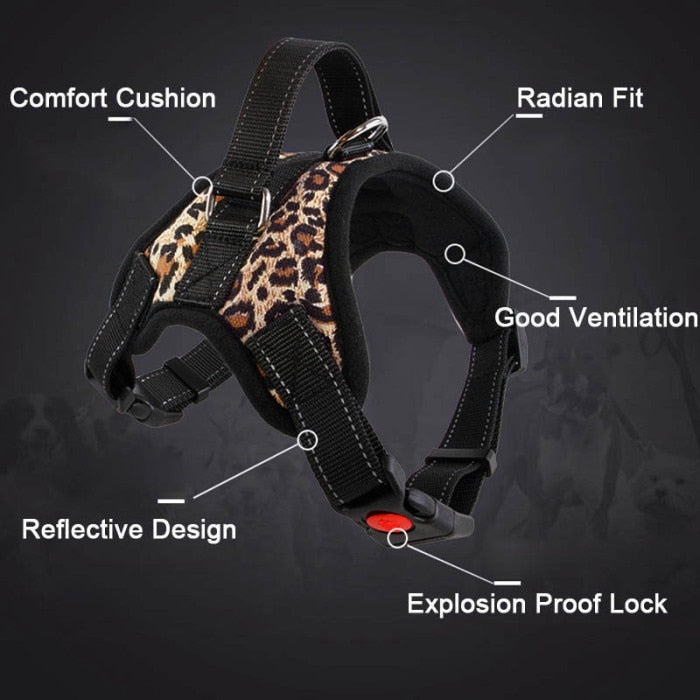 New dog adjustable harness