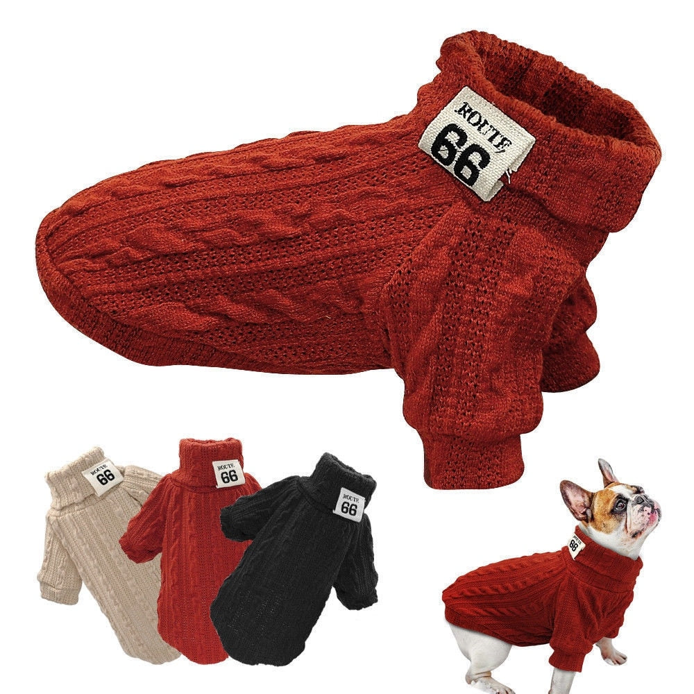 Dog Hand Knit Sweater