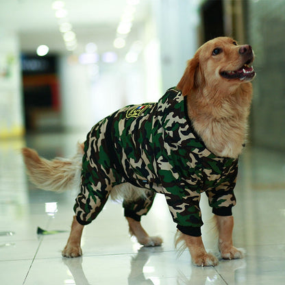 Camouflage Dog Warm jumpsuit