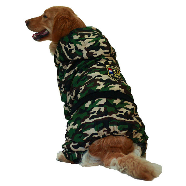 Camouflage Dog Warm jumpsuit